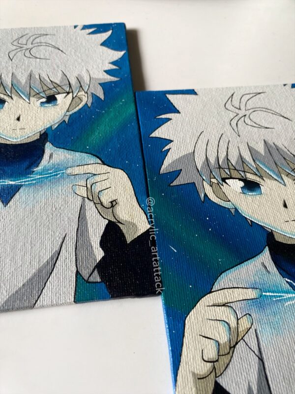 Killua Zoldyck Non Stretched Canvas Bijutsu In