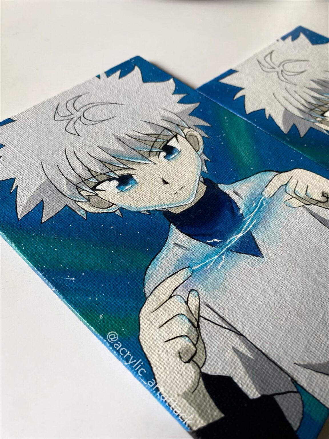 Killua Zoldyck Non Stretched Canvas Bijutsu In